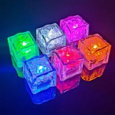 JOJOY® Pisane svetleče kocke ledu, ki spreminjajo barvo, vodna lučka Ice Cube osvetlitve ledene kocke, vodne luči LED pisane ledene kocke (12kom) | CUBEBATH