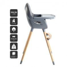 BabyGO jedilni stol Scandi Grey