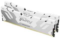 Kingston Fury Renegade pomnilnik (RAM), DDR5, 2x16GB, 32GB, 7600, CL38, DIMM, bel (KF576C38RWK2-32)
