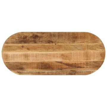 shumee Mizna plošča 100x40x2,5 cm ovalna trden robusten mangov les