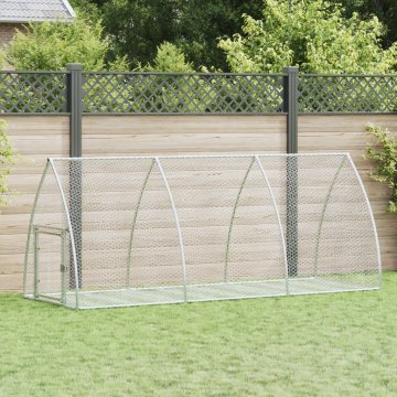 shumee Kletka za zajce srebrna 300x105x120 cm pocinkano jeklo