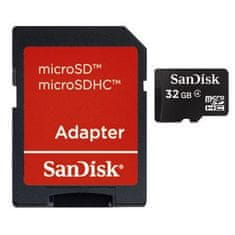 SanDisk microSDHC 32 GB, razred 4 + adapter