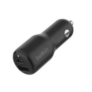 Belkin Belkinov avtomobilski polnilnik 42W - 30W USB-C + 12W USB-A