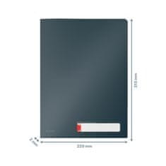 Leitz Cosy, A4, neprozorno, sivo, 3 kosi