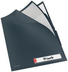 Leitz Cosy, A4, neprozorno, sivo, 3 kosi