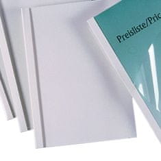 GBC Plošče za toplotno vezavo - 3 mm, imitacija platna, bele barve, 100 kosov
