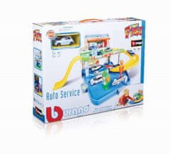 BBurago - Ulični požar, Garaža z garažo + avto, 1:43