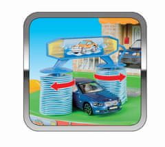 BBurago - Ulični požar, Garaža z garažo + avto, 1:43