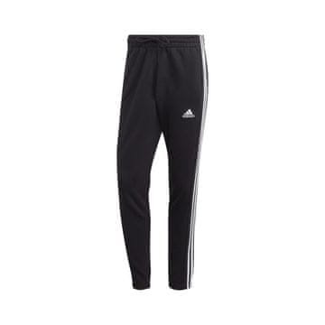 Adidas Hlače obutev za trening črna 182 - 187 cm/XL Essentials French Terry Tapered Cuff 3-stripes