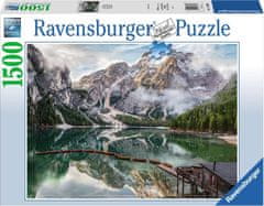 Ravensburger Puzzle Lago di Braies, Italija 1500 kosov