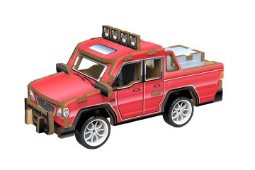 3D lesena sestavljanka - Pickup 13 cm