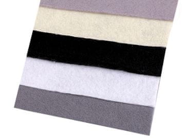 Pisan komplet dekorativnega filca 10x45 cm - mešanica št. 2 (12 kompletov)