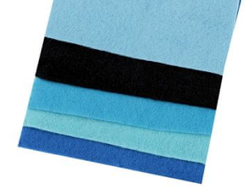 Pisan komplet dekorativnega filca 10x45 cm - mešanica št. 5 (12 kompletov)