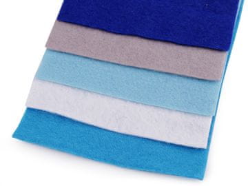 Pisan komplet dekorativnega filca 10x45 cm - mešanica št. 10