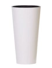 Prosperplast Cvetlični lonec TUBUS SLIM bel sijaj 30 cm