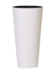 Prosperplast Cvetlični lonec TUBUS SLIM bel sijaj 25 cm