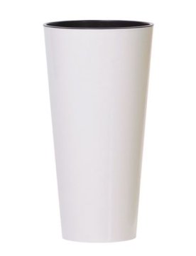 Prosperplast Cvetlični lonec TUBUS SLIM bel sijaj 25 cm