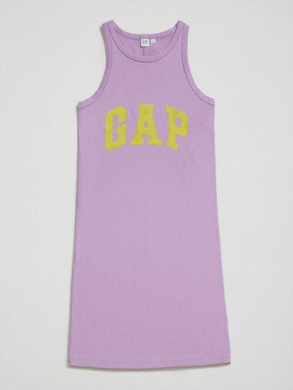Gap Majica brez rokavovvé mini Obleka s logem GAP