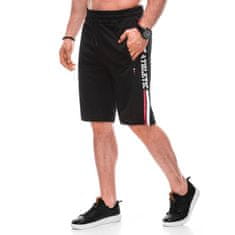 Edoti Moške športne hlače W486 črne MDN125027 L-XL