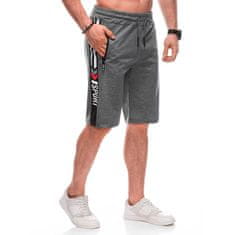 Edoti Moške športne hlače W488 temno sive barve MDN125032 XL-XXL