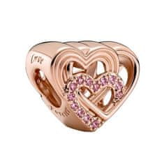 Pandora Romantična bronasta perla Prepleteno srce 789529C01