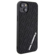 Karl Lagerfeld Ovitek Karl Lagerfeld za iPhone 15 Pro - Black 3D Rubber Multi Logo