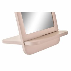 DKD Home Decor Stensko ogledalo DKD Home Decor Crystal Pink MDF White 2 enoti (15 x 15 x 24 cm)