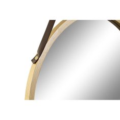 DKD Home Decor Stensko ogledalo DKD Home Decor 45 x 1,5 x 69 cm Scandi Crystal Natural Brown Bamboo