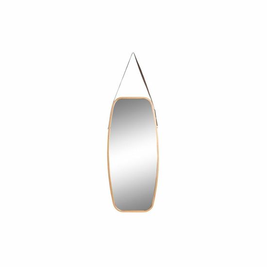 DKD Home Decor Stensko ogledalo DKD Home Decor Mirror Natural Brown PU (45 x 1,5 x 132 cm)