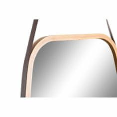 DKD Home Decor Stensko ogledalo DKD Home Decor Mirror Natural Brown PU (45 x 1,5 x 132 cm)