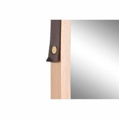DKD Home Decor Stensko ogledalo DKD Home Decor Mirror Natural Brown PU (45 x 1,5 x 132 cm)
