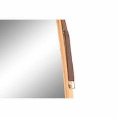 DKD Home Decor Stensko ogledalo DKD Home Decor Mirror Natural Brown PU (45 x 1,5 x 132 cm)