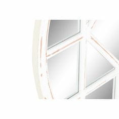 DKD Home Decor Stensko ogledalo DKD Home Decor 76 x 2 x 76 cm Crystal White Romantic MDF Wood Window Stripped