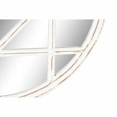 DKD Home Decor Stensko ogledalo DKD Home Decor 76 x 2 x 76 cm Crystal White Romantic MDF Wood Window Stripped