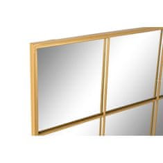 DKD Home Decor Stensko ogledalo DKD Home Decor Golden Crystal Iron Window 90 x 2 x 90 cm 90 x 1,8 x 90 cm