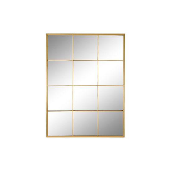 DKD Home Decor Stensko ogledalo DKD Home Decor Golden Crystal Iron Window 90 x 2 x 120 cm 90 x 1,8 x 120 cm