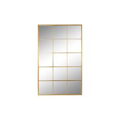 DKD Home Decor Stensko ogledalo DKD Home Decor Golden Crystal Iron Window 90 x 2 x 150 cm 90 x 1,8 x 150 cm