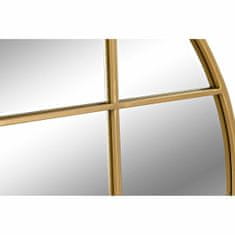 DKD Home Decor Stensko ogledalo DKD Home Decor Crystal Golden Windows Iron (80 x 2,5 x 80 cm)