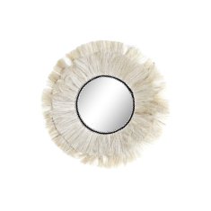 DKD Home Decor Stensko ogledalo DKD Home Decor Zrcalo iz naravnih aluminijastih vlaken (45 x 45 x 2 cm)