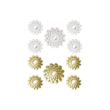 DKD Home Decor Komplet ogledal DKD Home Decor Ogledalo Champagne Golden White PP 2 enoti (35 x 1,5 x 35 cm)