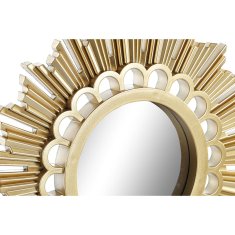 DKD Home Decor Garnitura ogledal DKD Home Decor Ogledalo Golden White PP 2 enoti (25 x 2 x 25 cm)