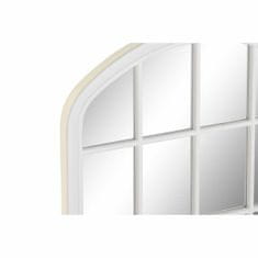 DKD Home Decor Stensko ogledalo DKD Home Decor Zrcalo Okna Bela PP 2 enote Koča (55 x 2,5 x 76 cm)