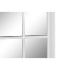 DKD Home Decor Stensko ogledalo DKD Home Decor Zrcalo Okna Bela PP 2 enote Koča (55 x 2,5 x 76 cm)