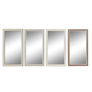 DKD Home Decor Stensko ogledalo DKD Home Decor Crystal Brown White Dark grey PS Traditional 4 enote (36 x 2 x 66 cm)
