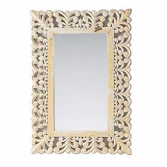 DKD Home Decor Stensko ogledalo DKD Home Decor 60 x 3 x 92 cm Indijanec MDF Les, odstranjen