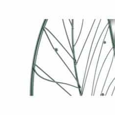 DKD Home Decor Stensko ogledalo DKD Home Decor Crystal Black Iron List rastline (50 x 2 x 50 cm)