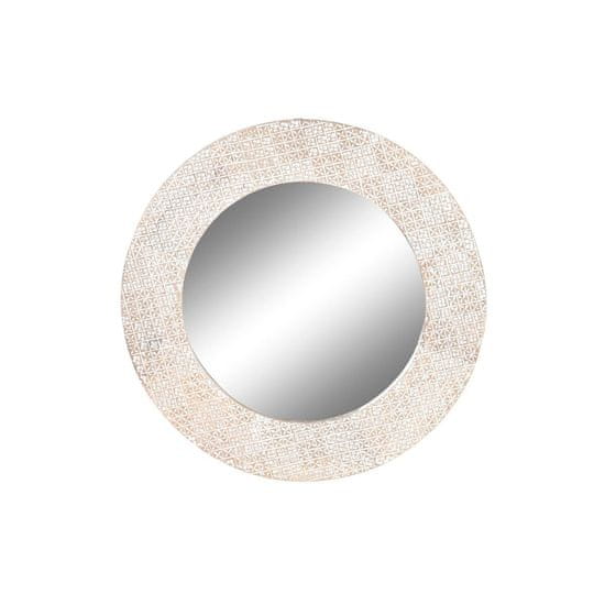 DKD Home Decor Stensko ogledalo DKD Home Decor White Crystal Mango wood MDF Wood Mandala Indian Man Stripped 76 x 4 x 76 cm