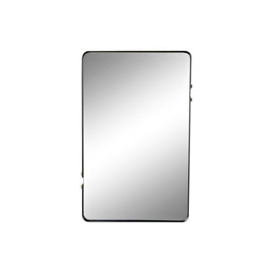 DKD Home Decor Stensko ogledalo DKD Home Decor Zrcalo Črna zlata kovina (52 x 4 x 82 cm)
