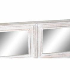DKD Home Decor Stensko ogledalo DKD Home Decor 90 x 2,5 x 180 cm Crystal Natural MDF Wood Cottage Window Stripped