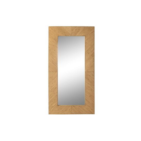 DKD Home Decor Stensko ogledalo DKD Home Decor Rjava svetlo rjava Bambus Crystal Natural Urban 60 x 2 x 130 cm 65 x 2 x 130 cm